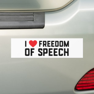 Erster Änderungsantrag I Liebe der Redefreiheit Autoaufkleber