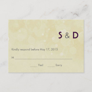 Erster Antwortkarte RSVP Karte
