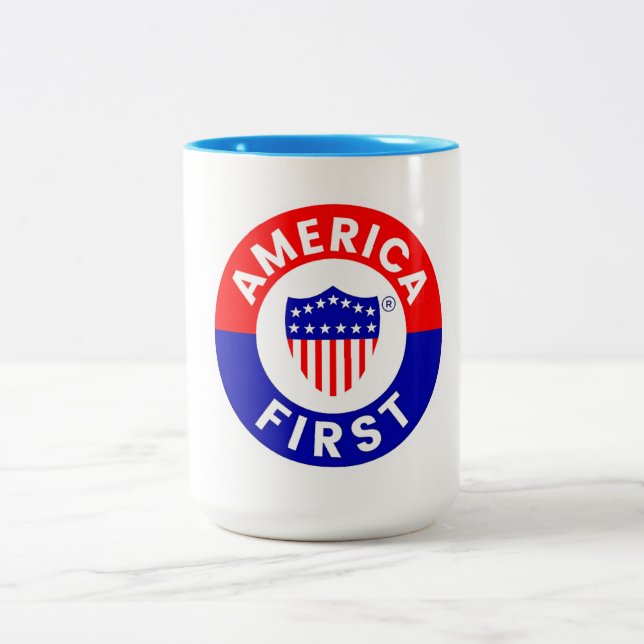 Erster Ausschuss für Amerika Zweifarbige Tasse (Mittel)