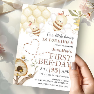 Erster Bee Day Little Honey 1. Bee Day Einladung