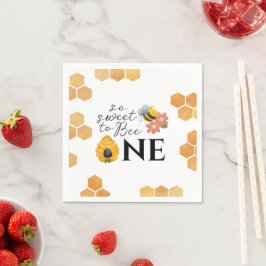 Erster Bienentag so süß zu Biene ein Papier Napkin Serviette