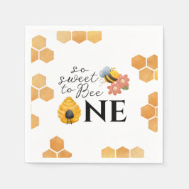 Erster Bienentag so süß zu Biene ein Papier Napkin Serviette