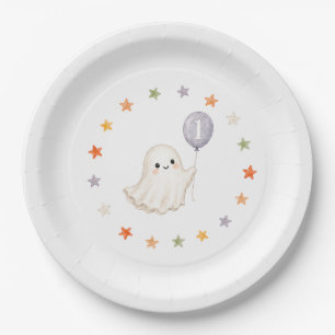 Erster Boo-Geist Halloween erster Geburtstag Pappteller