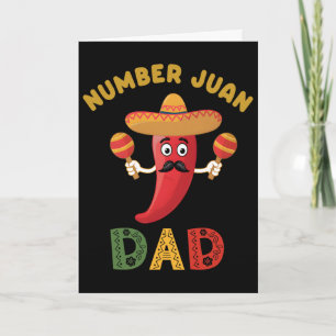 Erster Dad Lustiger Vatertag Mexikanischer Juan Da Karte
