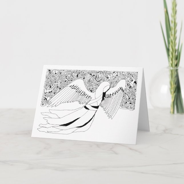 Erster Engel Feiertagskarte (Vorderseite)