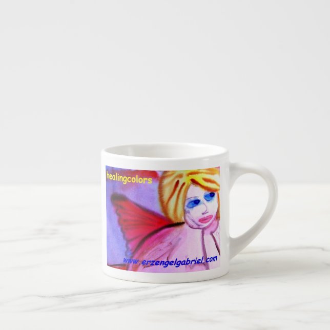 ...erster Engel...Kunst von Jutta Gabriel... Espressotasse (Rechts)