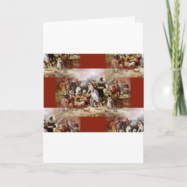 erster Erntedank Feiertagskarte (Vorderseite)