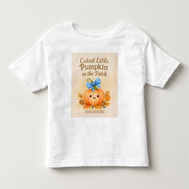 Erster Erntedank für Baby Boy mit Pumpkin Kleinkind T-shirt (Vorderseite)