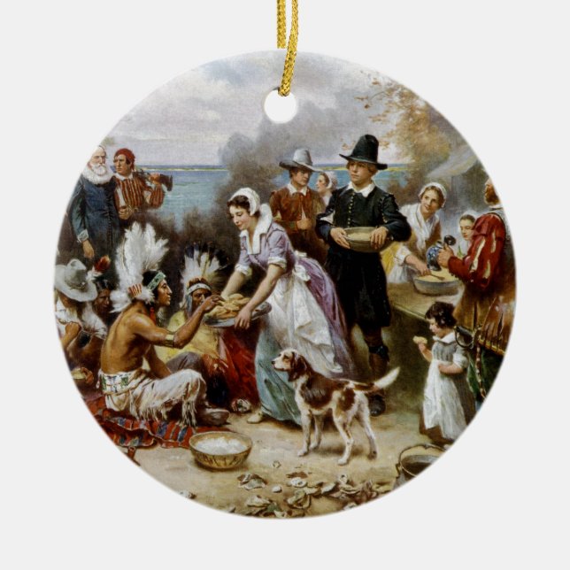 Erster Erntedank Keramikornament (Vorne)