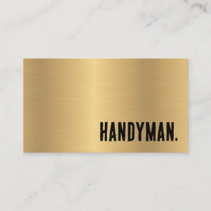 Erster Falscher Gold-Handyman Visitenkarte
