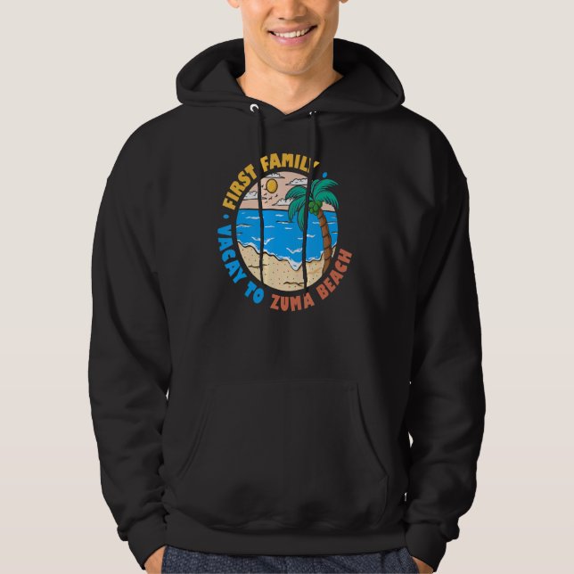 Erster Familienurlaub nach Zuma Beach California Hoodie (Vorderseite)