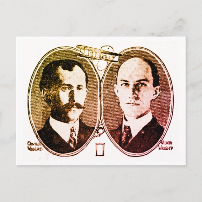 Erster Flug Postkarte (Vorderseite)