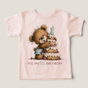 Erster Geburtstag Baby Junge Teddybär Geburtstagsk