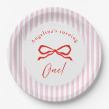 Erster Geburtstag des Babys mit weichen rosa Party