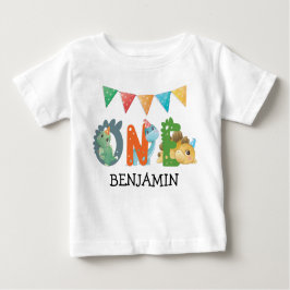 Erster Geburtstag Dinosaurier Baby T-shirt