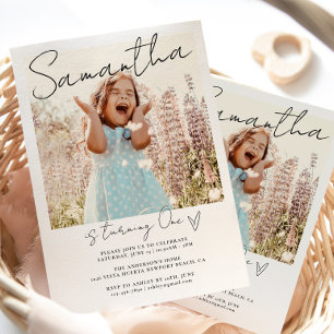 Erster Geburtstag, Foto BIrthday für alle Altersgr Einladung