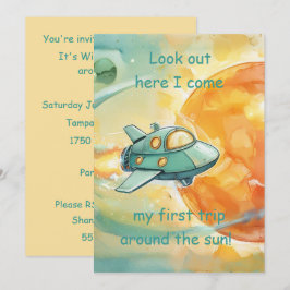 Erster Geburtstag Jungen Party Digital-Download Einladung
