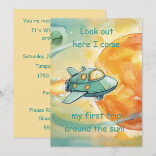 Erster Geburtstag Jungen Party Digital-Download Einladung