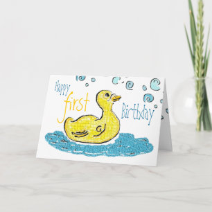 Erster Geburtstag Karte