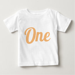 Erster Geburtstag Orange Baby T-shirt