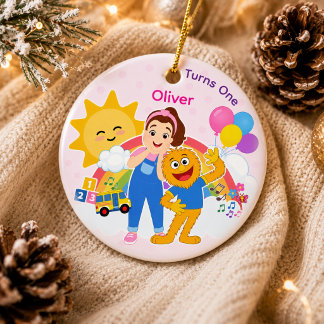 Erster Geburtstag Süße Vorschule Lernspaß Keramik Ornament