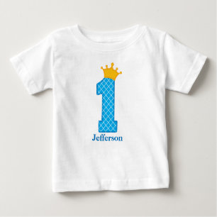 Erster Geburtstags-Prinz Tshirt Personalized