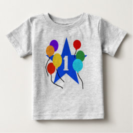 Erster Geburtstags-Stern Baby T-shirt