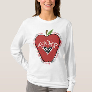 Erster Grad-Lehrer-Rot Apple T-Shirt