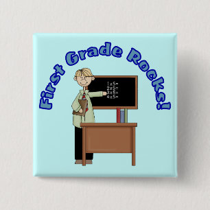 Erster Grad schaukelt Knopf Button