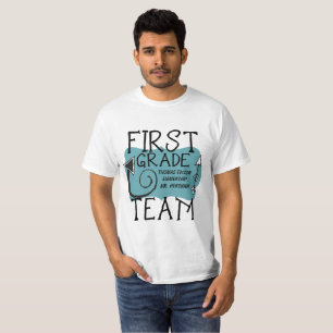 Erster Grad-Team-Lehrer-personalisierter T - Shirt