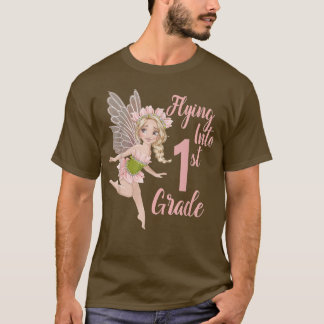 Erster Grade Fairy Blonde Girl1 Schultag Fai T-Shirt