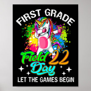 Erster Grade Field Day 2022 Lass The Games Begin K Poster