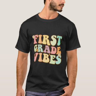 Erster Grade Vibes Zurück zum Lehrer Kind 1St G T-Shirt