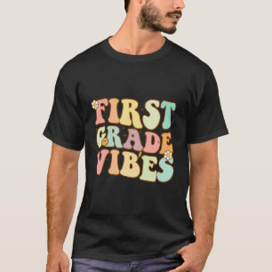 Erster Grade Vibes Zurück zum Lehrer Kind 1St G T-Shirt