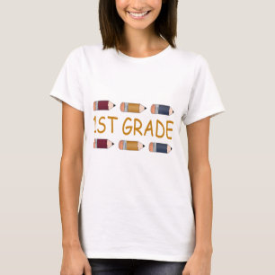 Erster Grundschule-Bleistift T-Shirt