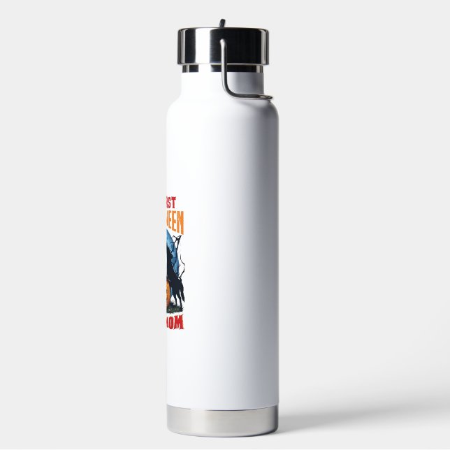 Erster Halloween Als Mutter Kürbis Wolf Mond_1 Trinkflasche (Links)