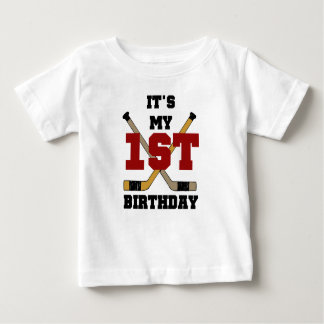 Erster Hockey-Geburtstag Baby T-shirt