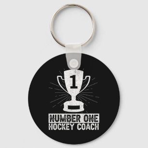 Erster Hockey-Trainer Eishockey Feldhockey Tr Schlüsselanhänger