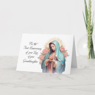 Erster Jahrestag des Verlusts der Enkelin Mary Karte