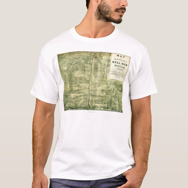 Erster Kampf von Stier-Lauf - ziviler Krieg T-Shirt (Vorderseite)