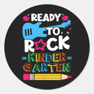 Erster Kindergarten für Rock Kindergart Runder Aufkleber