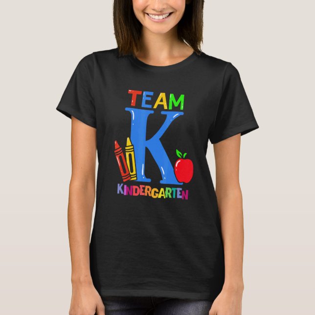 Erster Kindergarten Pre K Squad Team Kinder T-Shirt (Vorderseite)
