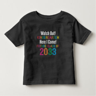 Erster Kindergarten Zukunftsklasse 2033 Kinder Kleinkind T-shirt