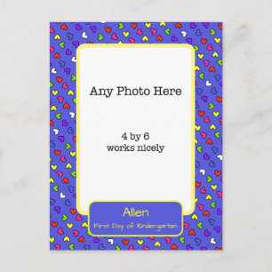 Erster Kindergartentag Foto Postkarte