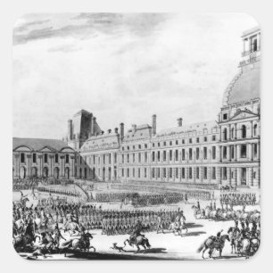 Erster Konsul Napoleon Bonaparte Quadratischer Aufkleber