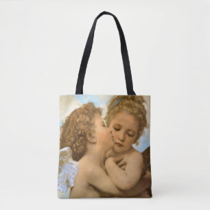 Erster Kuss (Engelsdetail) von Bouguereau