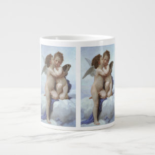 Erster Kuss von Bouguereau, viktorianische Engel d Jumbo-Tasse