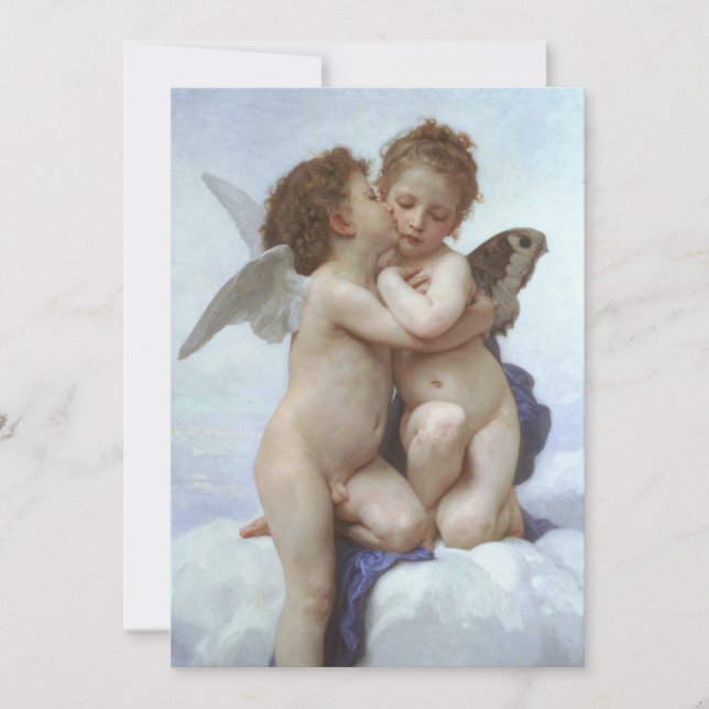 Erster Kuss von Bouguereau, Vintage Viktorianische (Vorderseite)