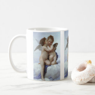 Erster Kuss von Bouguereau, Vintage Viktorianische Tasse
