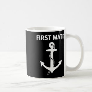 Erster Maat passendes Paar Bootfahren und Segeln Kaffeetasse